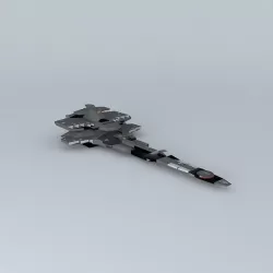 MBSF Osiris III  M190 Battle Space Fortress Class Free 3D model