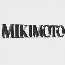 mikimoto logo 3D model
