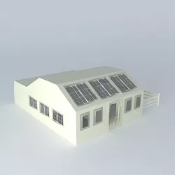Modern Medium-Sized Canarian House V2 Free 3D model