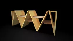 modren chair lobby 3D model
