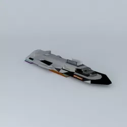 MTSF Infinity Frigate Class Free 3D model