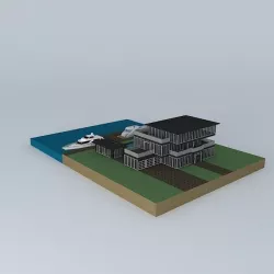 Nice Modern House Free 3D model