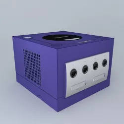 Nintendo Gamecube Game Console Blue Free 3D model