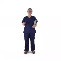 Nurse Standing Low-poly  3D model