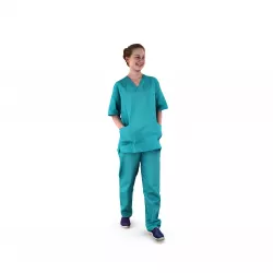 Nurse Walking  Low-poly  3D model