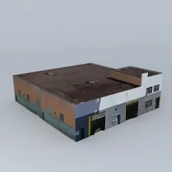 Parking under the Brooklyn Bridge Free 3D model