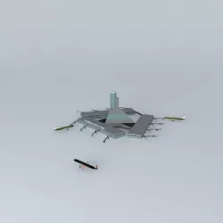 Pegasus Field International Airport Free 3D model