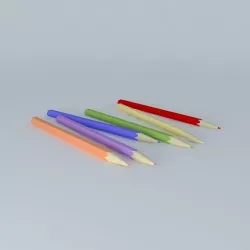pencils pencil Free 3D model