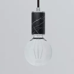 Pendant lamp Marmor Glans Nero Bianco Rosso 3D model