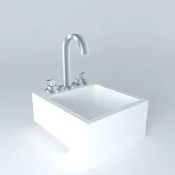 pia semi encaixe bathroom sink Free 3D model