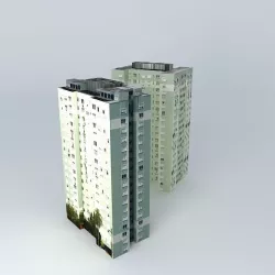 Plaza de Las Torres  A and B Free 3D model