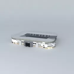 Pride Park Stadium, Derby (High Polygon) Free 3D model
