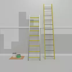 Repair work  Aluminum stairs Can inks Low-poly  3D model