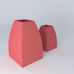 resin vases vasos de resina Free 3D model