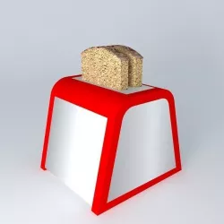 retro toaster torradeira retro Free 3D model