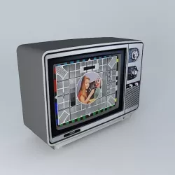 Retro TV Free 3D model