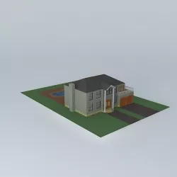 Roman Brick Mansion Free 3D model