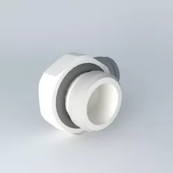 Round male angled stitching diameter 4  G1  8 Free 3D model