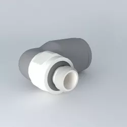 Round male angled stitching diameter 6  M5x0 8 Free 3D model