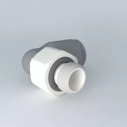 Round male angled stitching diameter 6  M7x1 Free 3D model