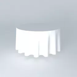 Round Table 120 cm 4 feet covered Free 3D model