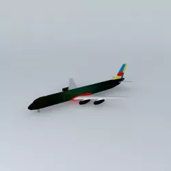 Royal Airways McDonnel Douglas DC-8-60  Free 3D model