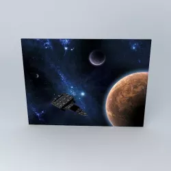 SBSF Navarona Su29 Battle Space Fortress class Free 3D model