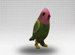 Scanned bird 3D model