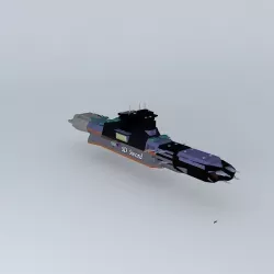 SD Sword destroyer class Free 3D model