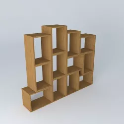 shelf niche niche bookshelf Free 3D model