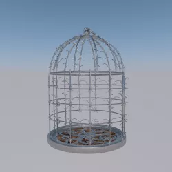 Silver Cage 3D model