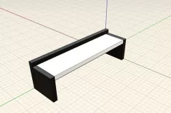 Simple Desk  3D model