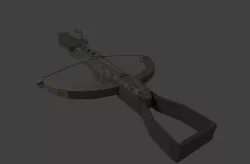 Simple Textured Siege-Crossbow Free low-poly  3D model