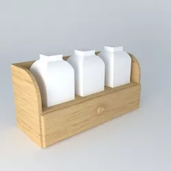 spice rack spices Free 3D model