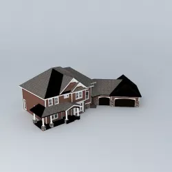 Suburban Family Home Free 3D model