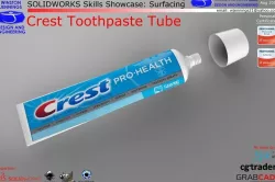 SW Skills - Crest Toothpaste Tube Free 3D model