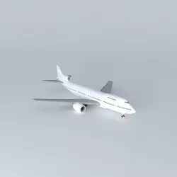 Template Boeing 747 300 Tri jet Free 3D model