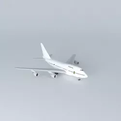 Template Boeing 747SP PW; Superfix4 Free 3D model