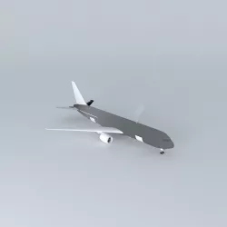Template  Boeing 767 300F Free 3D model