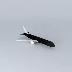 Template Boeing 767400ER PROPER TEMPLATE Free 3D model