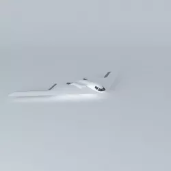 Template - Northrop Grumman B2Converted Cargo Freighter Free 3D model
