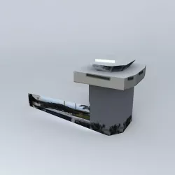 Tenerife South Reina Sofia International Airport ATC Tower  Free 3D model