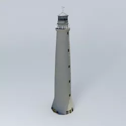 The Cape Wickham Lighthouse Free 3D model