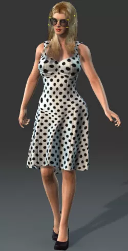 thicc betty with dress 3D model