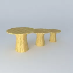 three tables three tables nest table Free 3D model