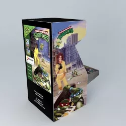 TMNT Arcade Machine Free 3D model