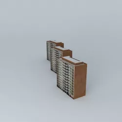 Tower blocks, Birmingham Free 3D model