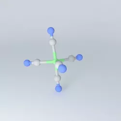 trigonal bipyramidal pentacyano nickel II Free 3D model