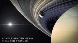 Ultra-High Definition Saturns Rings Texture 3D model