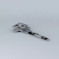 UMBSF Osiris III Battle Space Fortress Class Free 3D model